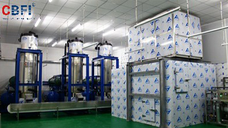 Гуанчжоу -- 45 тонн трубчатого льда Автоматическая фабрика по производству съедобного льда
